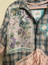 Load image into Gallery viewer, Pink Rose Breezy Cool Plaid Cotton Duster Oversized
