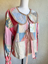 Load image into Gallery viewer, Vintage Feed Sack Quilt Barn Coat Jacket - Fits up to Large to XL
