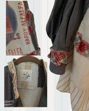 Load image into Gallery viewer, heart alfalfa feed sack jacket shirt
