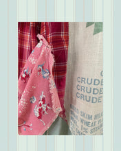 Load image into Gallery viewer, king bee bright pink feed sack Duster
