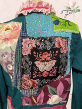 Load image into Gallery viewer, Bright upcycled Blouse Shirt Extra Size Small
