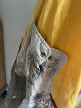 Load image into Gallery viewer, Golden Rod &amp; Grass Vintage Feedsack Smock
