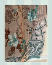 Load image into Gallery viewer, shimmery taupe barkcloth oversized oxford cloth Gypsy Duster
