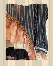 Load image into Gallery viewer, clover seed sack &amp; cat flannel feed bag duster shirt
