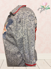 Load image into Gallery viewer, Paisley Vintage Tablecloth Flag Upcycle Shirt 4th of July - Fits to Plus
