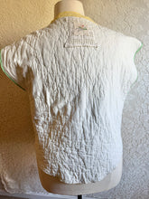 Load image into Gallery viewer, Stained Glass Pastel Quilt Vest Reversible with detached collar - Fits up to XLarge 1X
