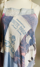 Load image into Gallery viewer, Vintage Blue Rose &amp; Calico Kitten Textiles - Apron - Smock
