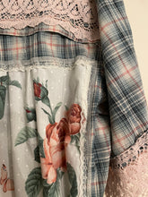 Load image into Gallery viewer, Pink Rose Breezy Cool Plaid Cotton Duster Oversized
