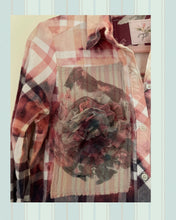 Load image into Gallery viewer, Butterfly Ivy Kittens &amp; Tulle Flannel Smaller Duster Shirt
