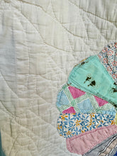 Load image into Gallery viewer, Light Blues Vintage Feed Sack Quilt Barn Coat Jacket - Fits up to Large to XL
