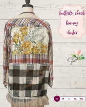 Load image into Gallery viewer, Bunny Buffalo Check Flannel Duster Shirt
