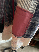 Load image into Gallery viewer, Faded Red White &amp; Blues Plaid Shirts &amp; Feedsacks - Apron Smock
