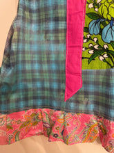 Load image into Gallery viewer, Bright Aqua Upcycled Menswear Vest  Blouse Shirt
