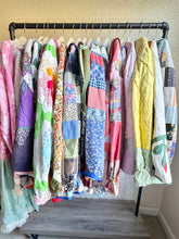 Load image into Gallery viewer, Handstitched Green &amp; Yellow Roses Barn Coat Jacket - Fits up to Large XL
