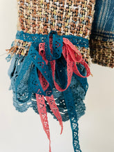 Load image into Gallery viewer, Upcycled Bouclé Barkcloth Patchwork Tweed Jacket - Size Large
