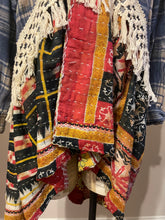 Load image into Gallery viewer, Something to Crow About Feed Sack &amp; Kantha - Duster Shacket Jacket Shirt
