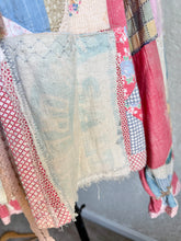 Load image into Gallery viewer, Vintage Feed Sack Quilt Barn Coat Jacket - Fits up to Large to XL
