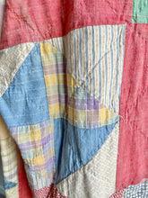 Load image into Gallery viewer, Vintage Feed Sack Quilt Barn Coat Jacket - Fits up to Large to XL
