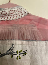 Load image into Gallery viewer, Linen Tree Scenic Vintage Dusty Pink Buffalo Check Upcycled Menswear Blouse Shirt
