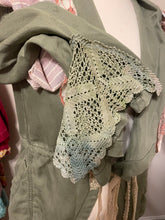 Load image into Gallery viewer, Artichoke Tablescape Slouchy Army Drab Green Jacket
