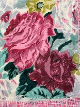 Load image into Gallery viewer, Upcycled Vintage Rose Bouquet &amp; Pink Quilt Square Bouclé Tweed Jacket Size 2
