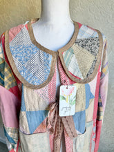 Load image into Gallery viewer, Vintage Feed Sack Quilt Barn Coat Jacket - Fits up to Large to XL
