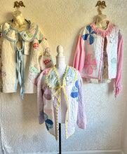 Load image into Gallery viewer, Light Blues Vintage Feed Sack Quilt Barn Coat Jacket - Fits up to Large to XL

