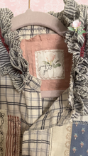 Load image into Gallery viewer, Lightweight Nautica Plaid Shirt Ralph Lauren Vintage Sheets Classic  Roses High-Low Upcycled Blouse
