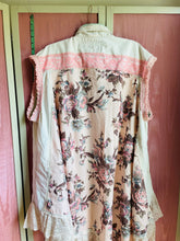 Load image into Gallery viewer, kittens roses &amp; cottage core oversized shirt / duster *Fits Up to Plus*
