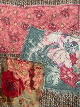 Load image into Gallery viewer, Upcycled Bouclé Barkcloth Patchwork Tweed Jacket - Size Large
