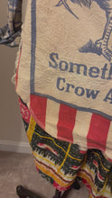 Load and play video in Gallery viewer, Something to Crow About Feed Sack &amp; Kantha - Duster Shacket Jacket Shirt
