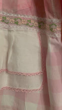 Load and play video in Gallery viewer, Linen Tree Scenic Vintage Dusty Pink Buffalo Check Upcycled Menswear Blouse Shirt
